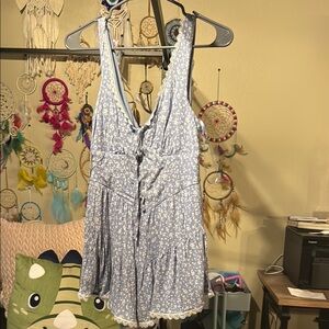 Francesca's Collections Light Blue Lace Dress